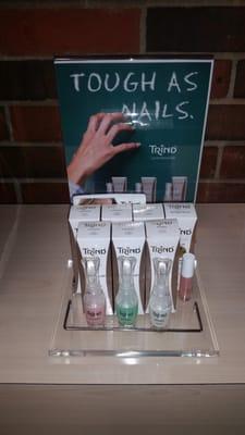 Trind is the best product, in my opinion for natural nails, with polish or without.