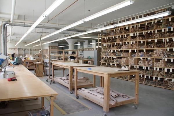 A shot of the woodshop in our 27,000-sq. ft. facility in LIC.