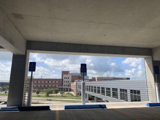 View from level 2 of parking garage