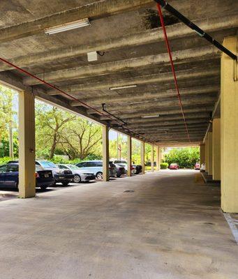 One portion of the parking lot. I parked in the back and walked to the end of the building and then turned right to find the entrance door.