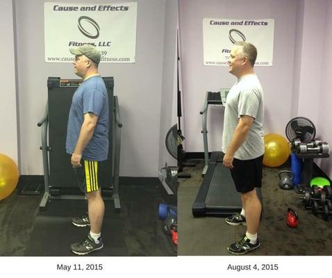 Cause and Effects Fitness client Eric H. Progress Photo