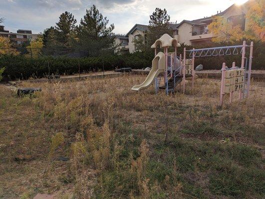 Neglected kids play area. (CAC Flatirons - in Boulder, CO)