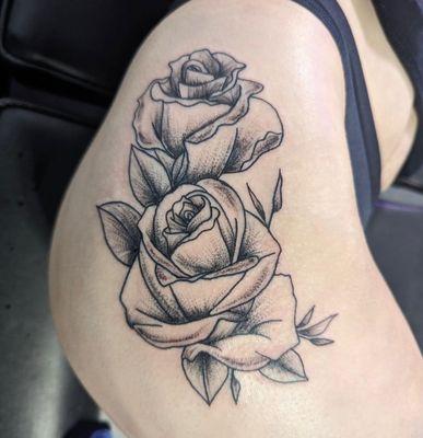 Rose hip tattoo