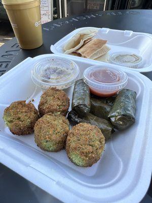 falafel, dolma, pita & hummus