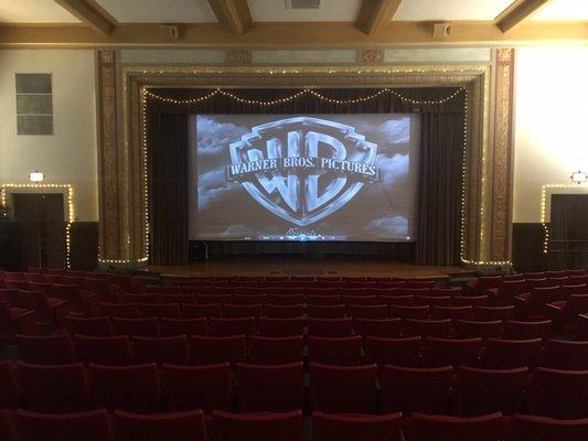 Historic venue showing classic movies