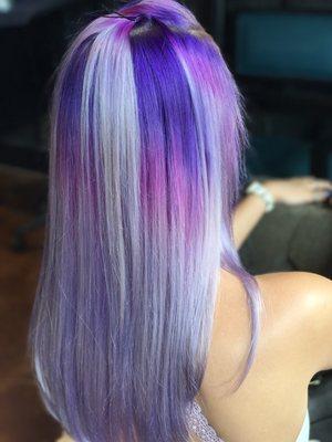 Wanda nailed my coloring for my hair for Bonnaroo 17'