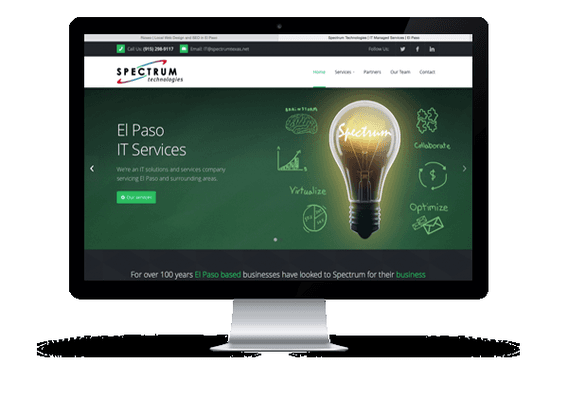 Website Design for Spectrum's IT Division