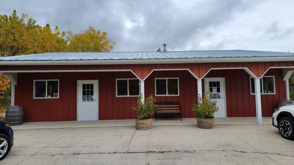 Exterior view of the winery.