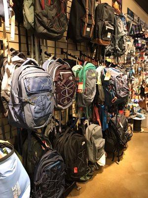 Back packs ...including North Face