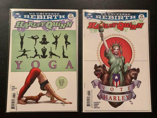 Harley Quinn back issues I picked up on sale