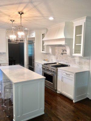 Complete kitchen remodel with adjoining den