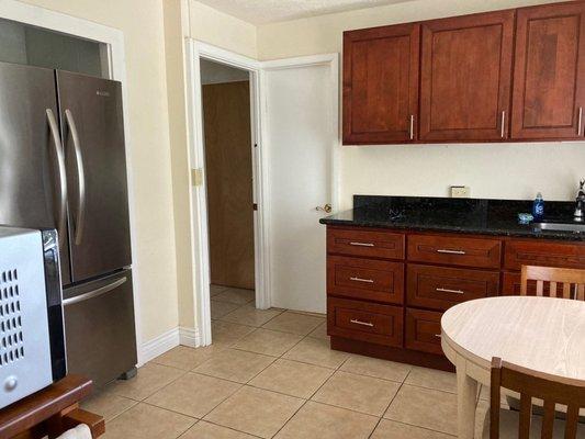 Kitchen in the family unit