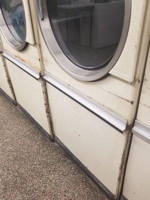 Old rusty dryers.