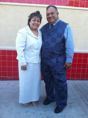 Pastor Tariu & 1st Lady Rosa Ho-Ching of the Nazarene Samoan Church in Wilmington, CA.