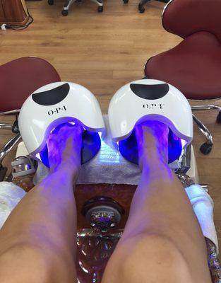 Gel Pedicure $40 Tracy is the best!