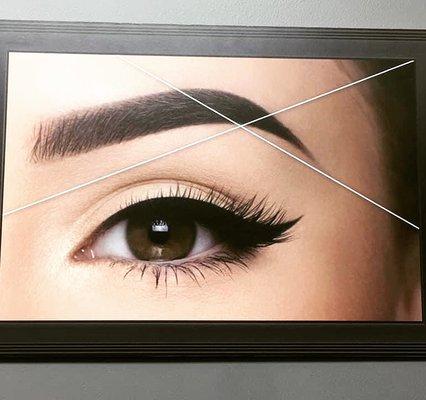 Eyebrows threading