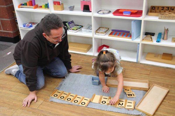 Our daughter couldn't wait to show us what she has been working on during Children's Night.