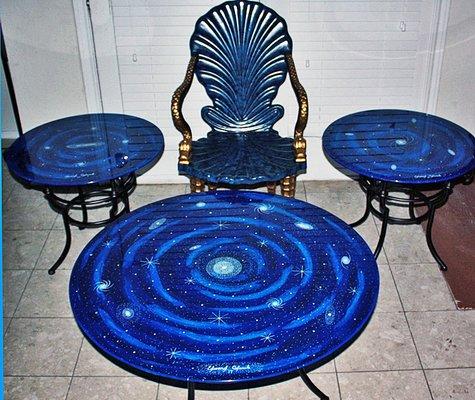 functional cosmic art tables