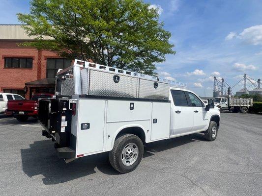 Buyers Toolboxes, System One Ladder Rack, and TommyGate Installation