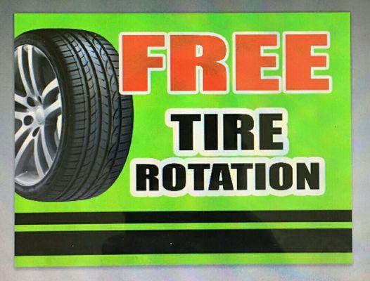 Free tire rotation today