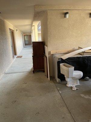 A Toilet Left in the Hall Over a Holiday Weekend After Renovating the Unit of a Deceased Neighbor