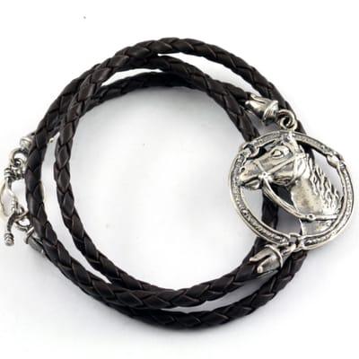 Silver Horse Bracelet