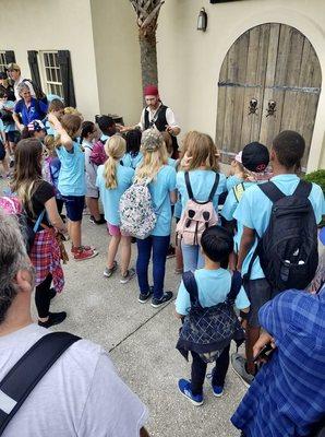 Educational tour stop at the Pirate and Treasure Museum