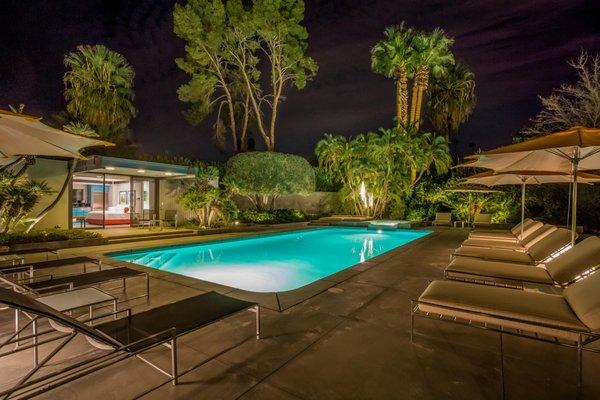 Pool at Nighttime