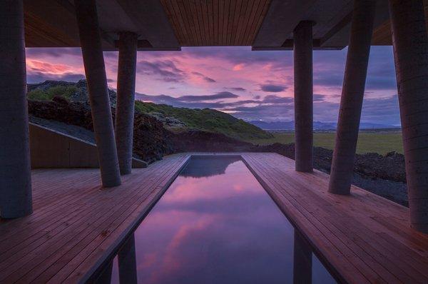 the reflecting nature at the ION HOTEL pool