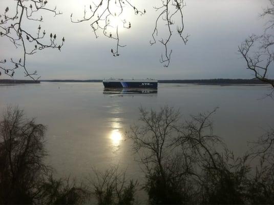 From the office, view of the Elk River.