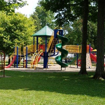 lots of playground equipment