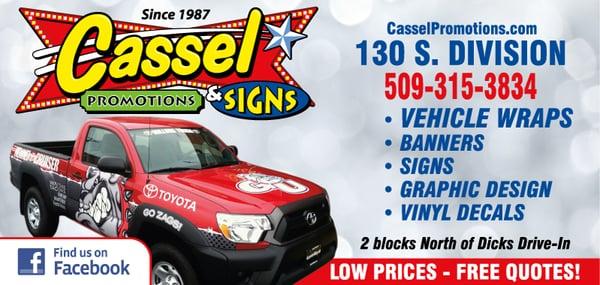 Cassel Promotions & Signs