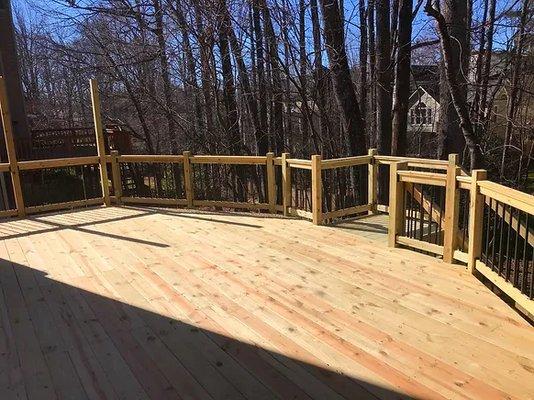 One of many of our decks.