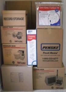 We sell boxes and other moving supplies!