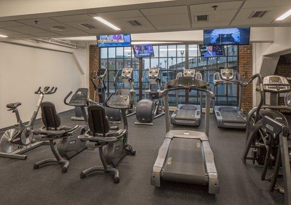 Members enjoy 24/7 access to fitness center facility