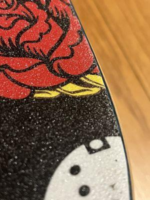 Grip tape, skateboard.