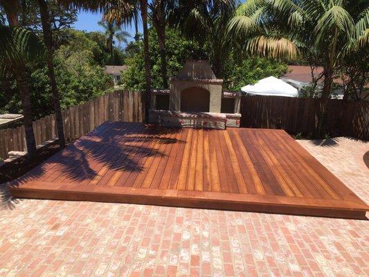 Wooden deck