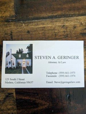 Geringer Steven A Attorney At Law