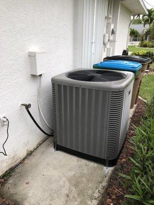 Outside AC install