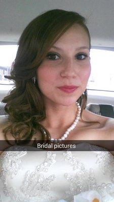 Bridal hair done by  Gabrielle Fass-Glascow