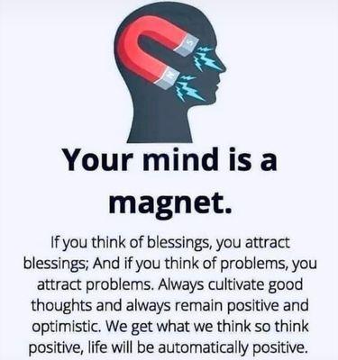 The bible says, "As a man thinks in his heart so is he"... we become our thoughts!