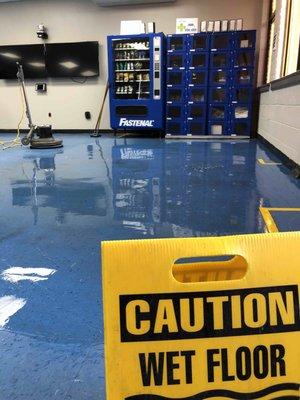 We offer floor maintenance services