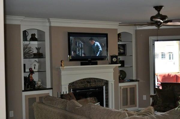 TV over Fireplace