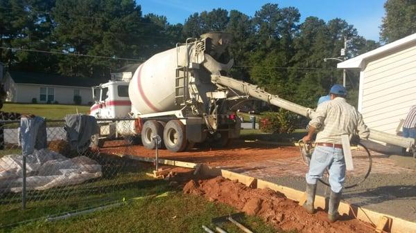 Foundation For Foundation And Driveway