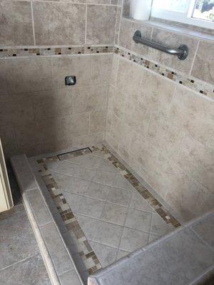 Converted bathtub to shower. Beautiful and reasonably priced. Thank you Richard. Tim & Sandy