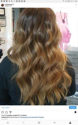 Balayage hair