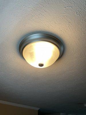 Absolutely fantastic service! Thank you.  We had an antique light fixture removed and replaced with the pictured light.  Fast, courteous, ex