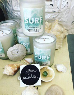 Surfs up at Home Hub with a new wave of hand poured, locally made candles!