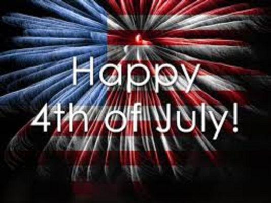 Happy 4th of July!  Have a safe and healthy holiday and thank you for your business!