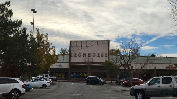 Part of the strip mall.